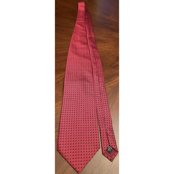 Bill Robin Son, Red, Hand Made, 100% Silk, Made In China - Picture 3 of 9